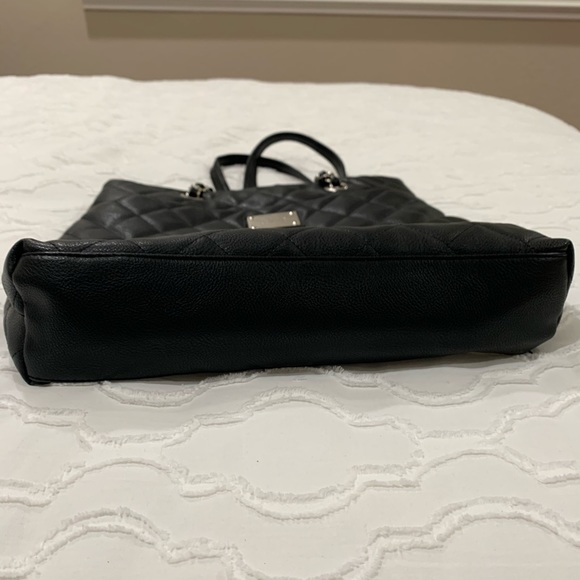 Nine West Black Quilted Tote - Picture 4 of 8